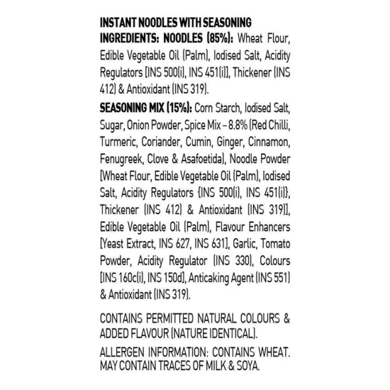 Nissin Top Ramen Curry Saucy Flat Instant Noodles - Authentic Indian Flavor