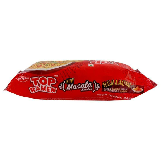 Nissin Top Ramen New Masala Instant Noodles 240 G - Flavorful 14 Spices