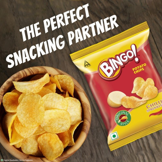 Bingo Original Style Chilli Sprinkled Potato Chips - Spicy Delight