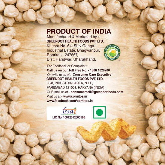 Cornitos Dilli Chaat Chickpea Crusties - Crispy & Delicious Snack
