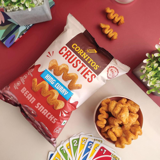 Cornitos King Curry Bean Crusties 57 G - Crispy Delicious Snack