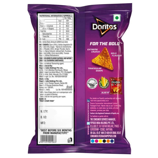 Doritos Sweet Chilli Nachos 56g - Spicy Party Snack