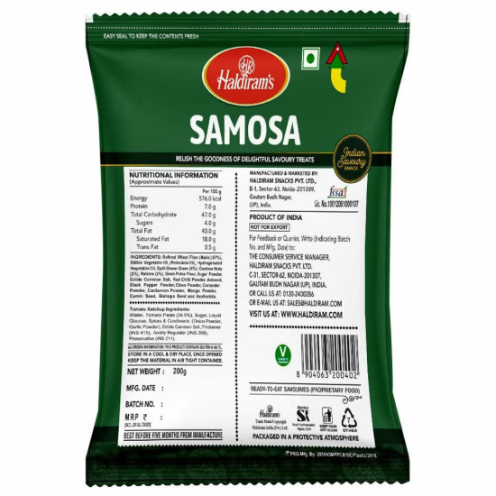 Haldiram's Mini Samosa 200 G - Authentic Indian Snack