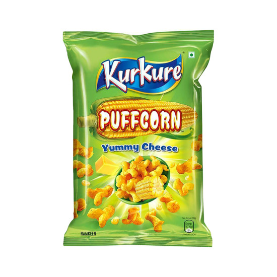 Kurkure Yummy Cheese Puffcorn 55 G - Cheesy Snack Delight