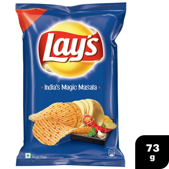 Lay's India's Magic Masala Potato Chips 73 G - Exotic Flavor