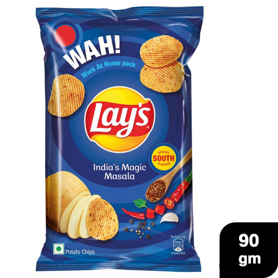 Lay's India's Magic Masala Potato Chips 90 G - Exotic Flavor
