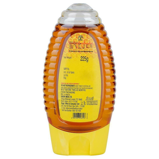 Dabur Honey Squeezy 225 G - Pure and Natural Honey