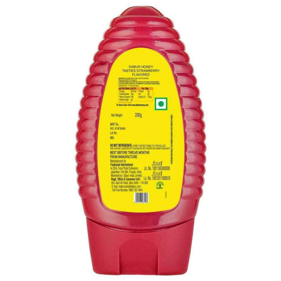 Dabur Honey Tasties Strawberry 200 G - Natural Sweetness with a Twist