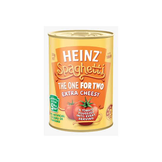 Heinz Spaghetti Extra Cheesy 300 Gm - Rich Tomato and Cheese Sauce