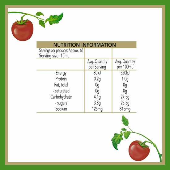 Heinz Tomato Ketchup 1 Ltr - Rich Tomato Flavor
