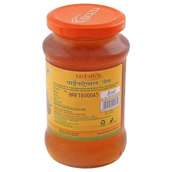 Patanjali Pineapple Jam 500 G - Natural Fruit Spread