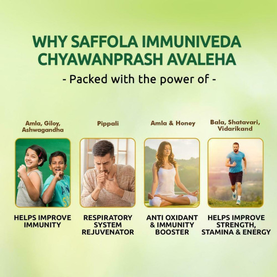 Saffola Immuniveda Chyawanprash 500 G - Ayurvedic Immunity Booster