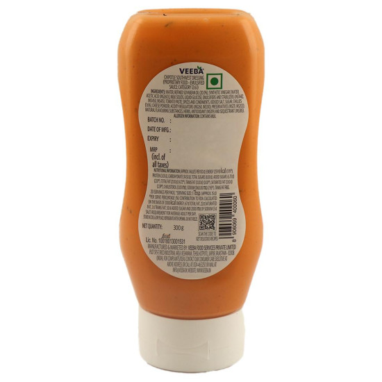 Veeba Chipotle Southwest Dressing 300 G - Smoky Mexican Flavour