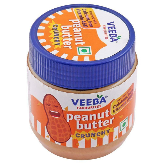 Veeba Crunchy Peanut Butter 340 G - Deliciously Crunchy and Nutritious