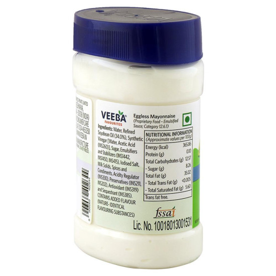 Veeba Eggless Mayonnaise 250 G - Creamy Delight for Every Meal