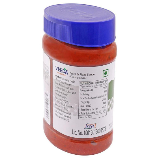 Veeba Pasta & Pizza Sauce 280 G - Authentic Italian Flavors