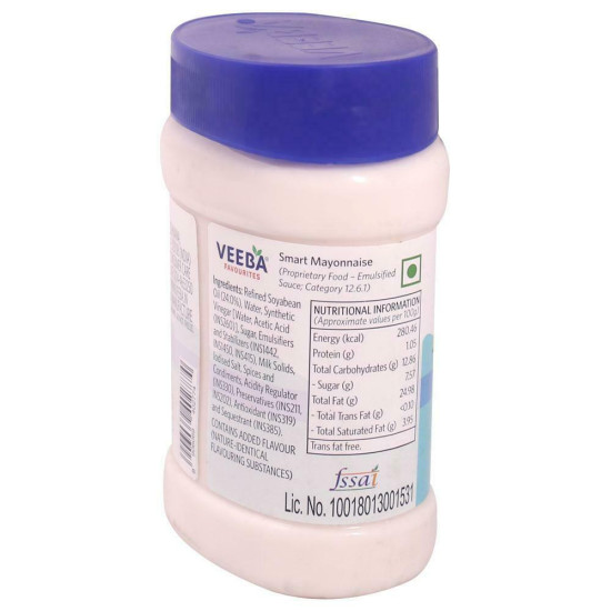 Veeba Smart Eggless Mayonnaise 250 G - Guilt-Free Delight