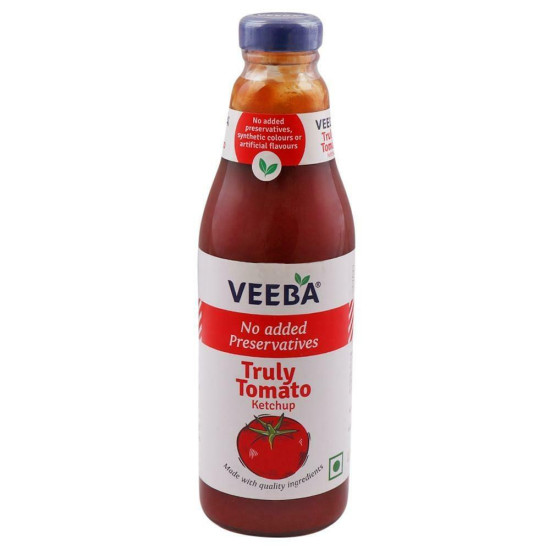 Veeba Truly Tomato Ketchup 500 G - Made from 100% Real Tomatoes