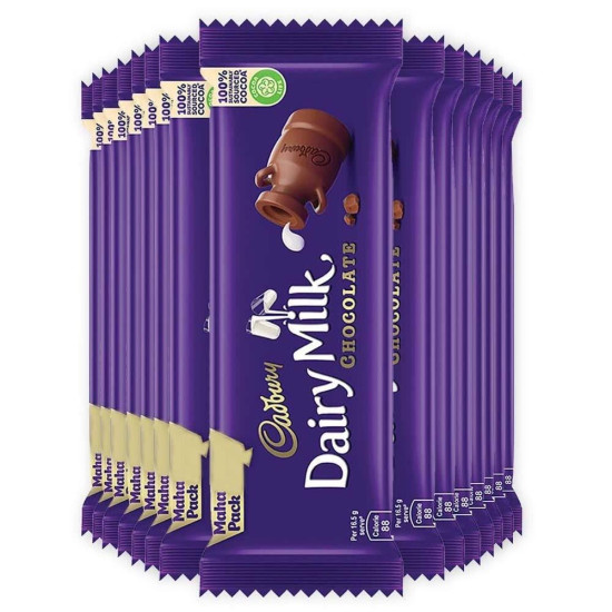 Cadbury Dairy Milk Chocolate Bar - 15 X 55 G Maha Pack