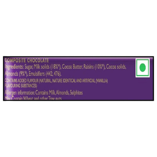 Cadbury Dairy Milk Fruit And Nut Chocolate 80 G - Creamy Delight with Fruits & Nuts