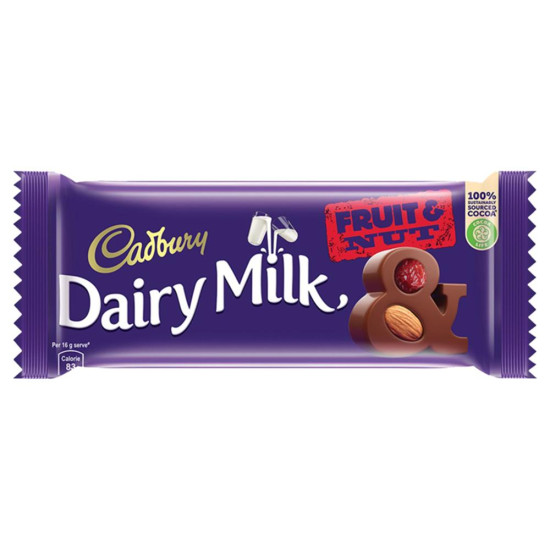 Cadbury Dairy Milk Fruit And Nut Chocolate 80 G - Creamy Delight with Fruits & Nuts