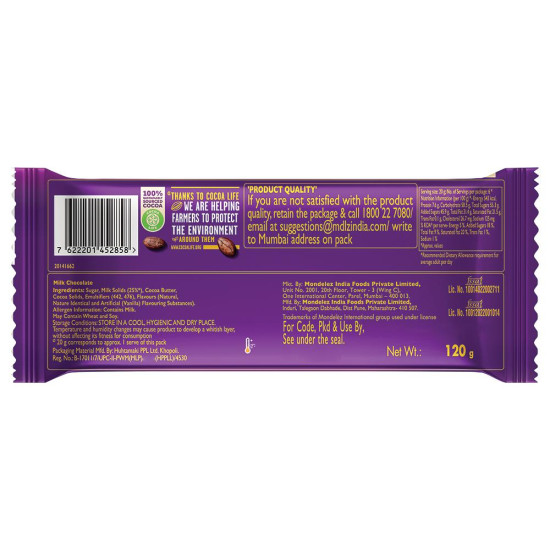 Cadbury Dairy Milk Silk Bubbly Chocolate 120 G - Smooth & Creamy Delight