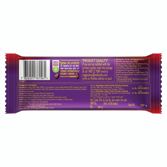 Cadbury Dairy Milk Silk Fruit And Nut Chocolate 137G X 3 Pcs - Creamy and Indulgent