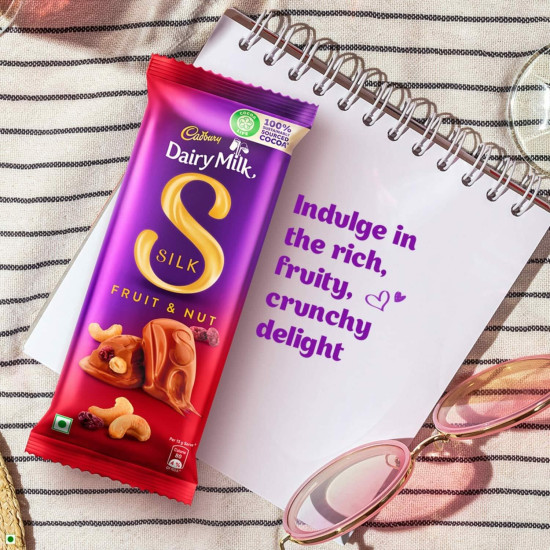 Cadbury Dairy Milk Silk Fruit And Nut Chocolate 137G X 3 Pcs - Creamy and Indulgent