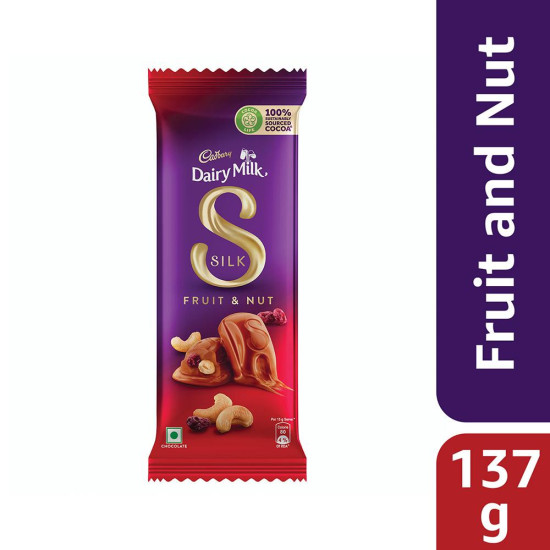 Cadbury Dairy Milk Silk Fruit & Nut Chocolate - Indulgent & Creamy Cadbury Dairy Milk Silk Fruit & Nut Chocolate - Indulgent & Creamy