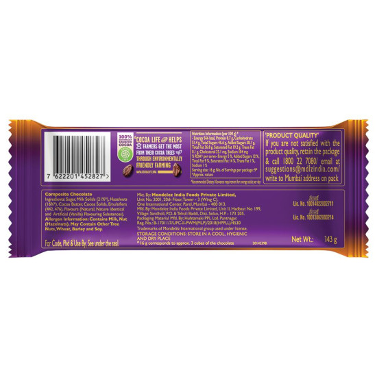 Cadbury Dairy Milk Silk Hazelnut Chocolate 143 G - Creamy Richness