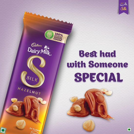 Cadbury Dairy Milk Silk Hazelnut Chocolate - Rich Creaminess
