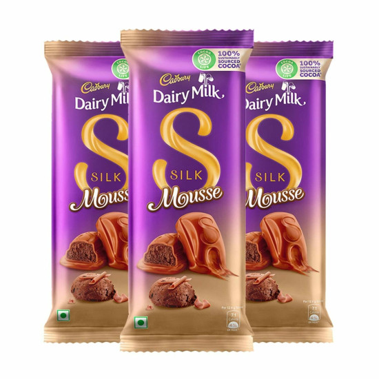 Cadbury Dairy Milk Silk Mousse Chocolate 116G X 3 Pcs - Creamy Delight