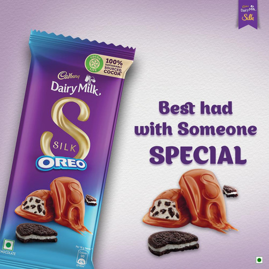 Cadbury Dairy Milk Silk Oreo Chocolate 130 G - Creamy & Indulgent Delight