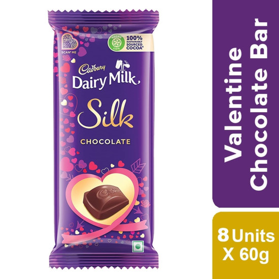 Cadbury Dairy Milk Silk Plain Valentine Chocolate - Rich & Creamy Delight