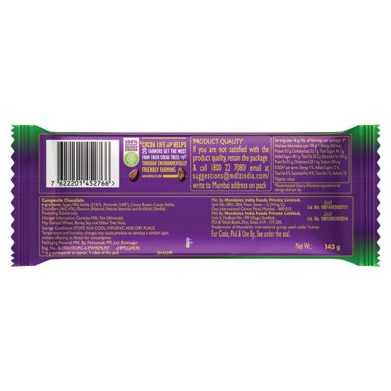 Cadbury Dairy Milk Silk Roast Almond Chocolate 143 G - Smooth & Creamy Delight