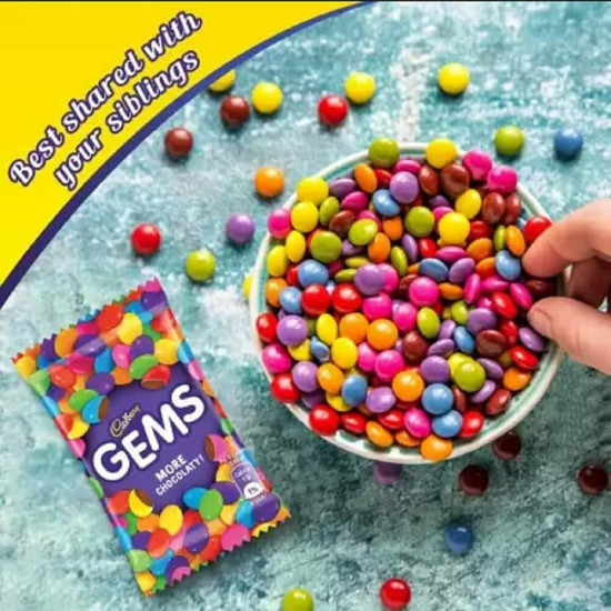 Cadbury Gems 7.9G (Pack Of 96) - Colorful Chocolate Treats