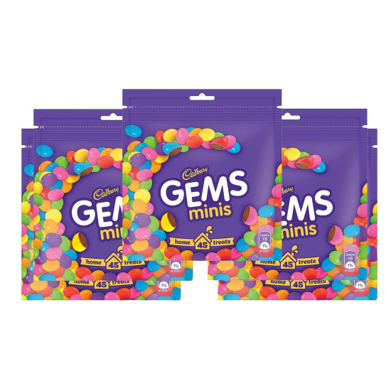 Cadbury Gems Home Treats Birthday Pack - Colorful Chocolate Buttons