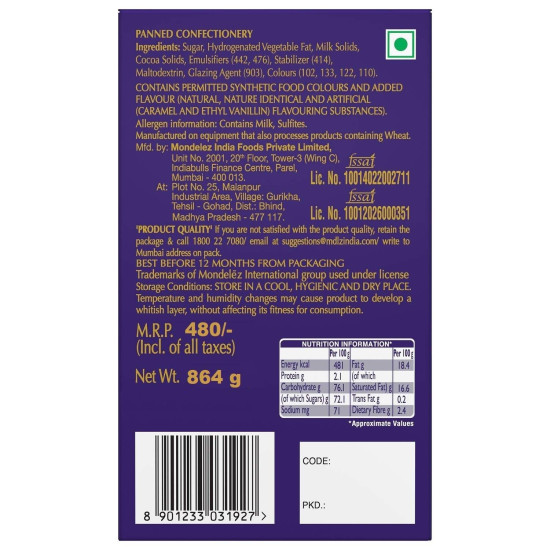 Cadbury Shots 18G (Pack Of 48) - Rich Chocolate Delight