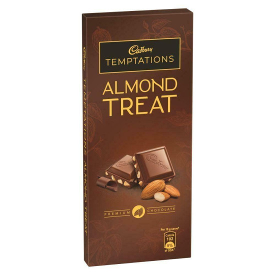 Cadbury Temptations Almond Treat Chocolate 72g - Rich & Creamy Delight