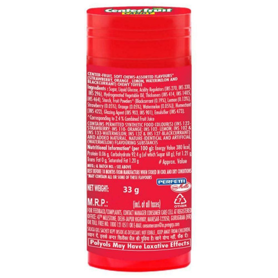 Centrefruit Fruit Big Size Soft Chews 33 G - Sweet Delight