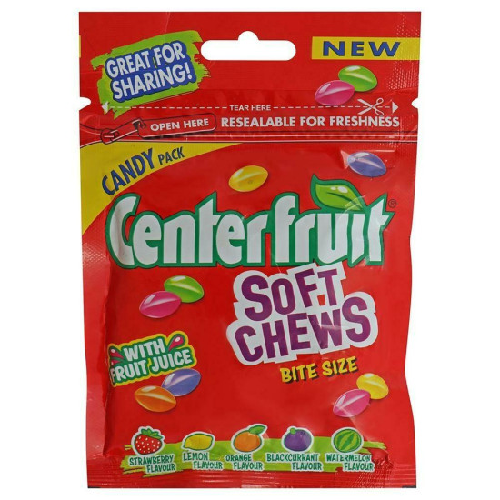 Centrefruit Soft Chews 60 G - Irresistibly Sweet Chewy Delight