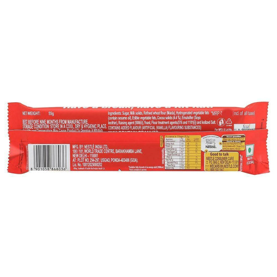 KitKat Share And Snap Chocolate 55 G - Indulgent Wafer Delight
