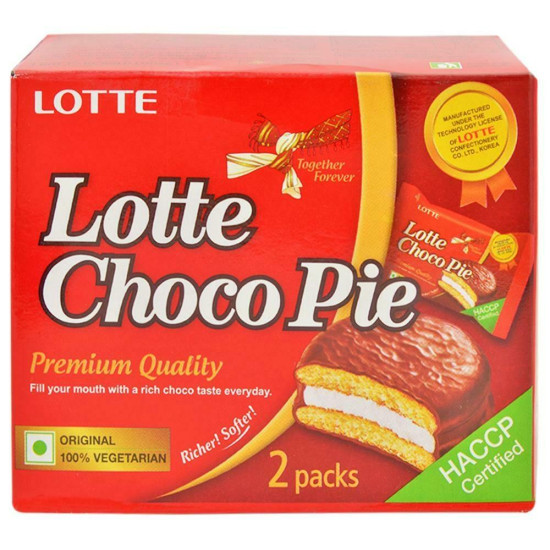 Lotte Choco Pie 28 G (2 Pcs) - Delicious Chocolate Delight