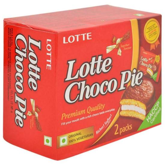 Lotte Choco Pie 28 G (2 Pcs) - Delicious Chocolate Delight