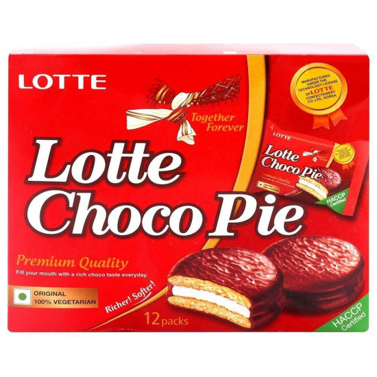 Lotte Choco Pie 28 G (12 Pcs) - Indulgent Chocolate Delight