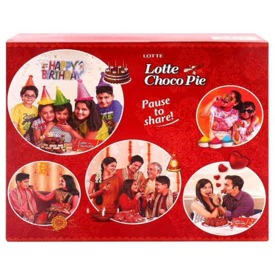 Lotte Choco Pie 28 G (12 Pcs) - Indulgent Chocolate Delight