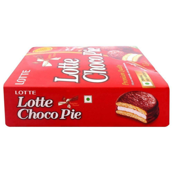 Lotte Choco Pie 28 G (12 Pcs) - Indulgent Chocolate Delight