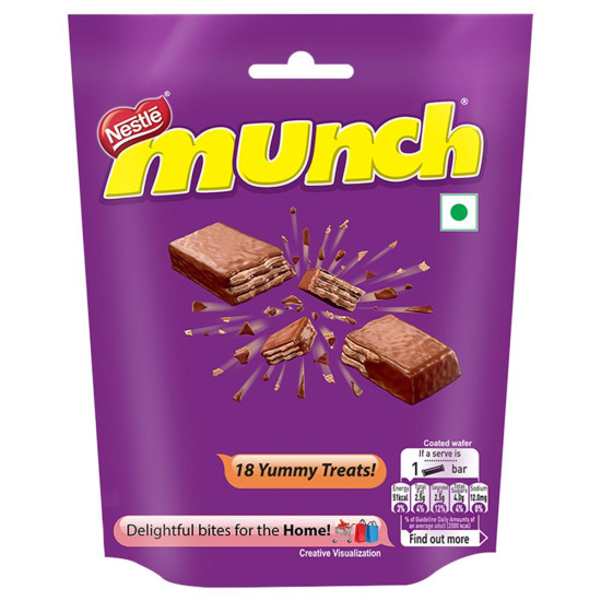Munch 18 Yummy Treats 160.2 G - Indulgent Chocolate Delight