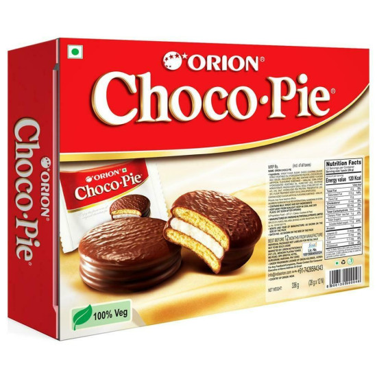 Orion Choco Pie 28 G (12 Pcs) - Indulgent Chocolate Delight