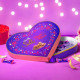 Cadbury Dairy Milk Silk Hearts And Roses Chocolate Box - Perfect Valentine Gift